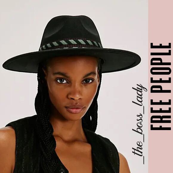Free People Kimi Rancher Hat in Black | NWT Kimi Rancher Hat | Free People main image 2